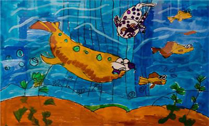 送给自闭症儿童的绘画,聋哑画画老师