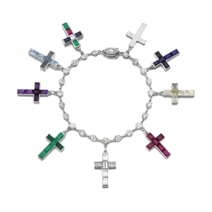 温莎公爵夫人豹子手链,温莎公爵夫人十字架手链