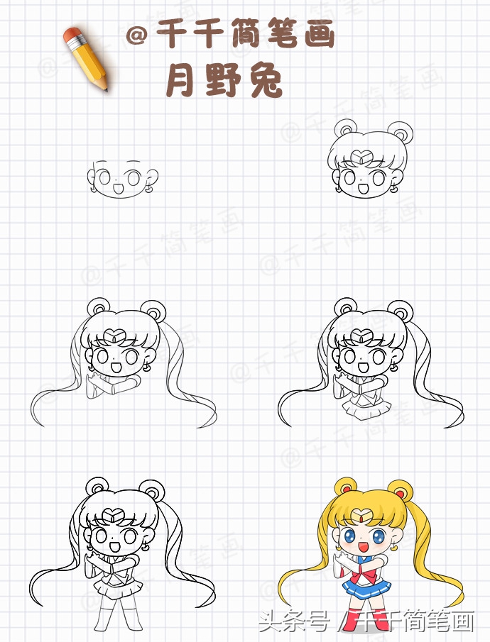 处女座q版动漫人物古风简笔画,画动漫人物男生帅气古风简笔画