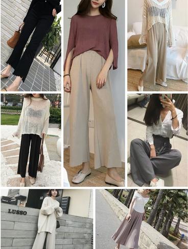 裤装的时髦搭配技巧,裤装搭配参考