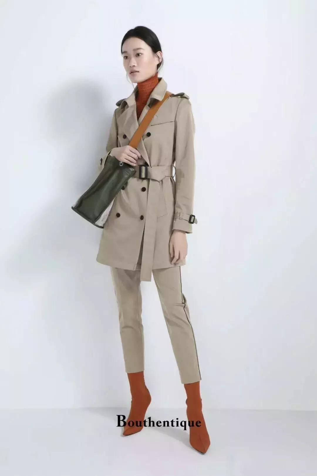 十大名牌女风衣,女士风衣最新款中长款穿搭