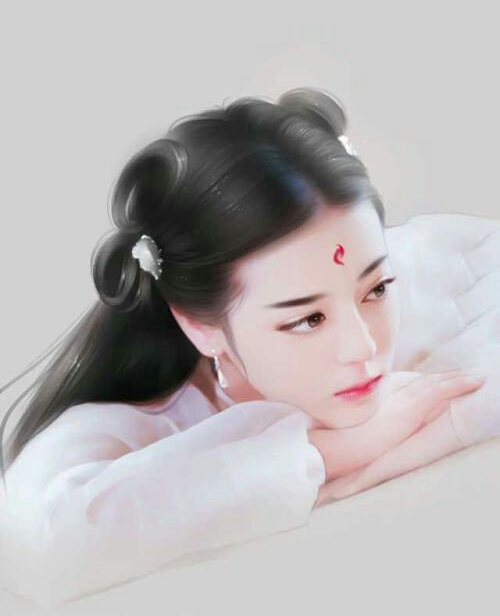 张智尧古装画像手绘,古装女明星图片手绘