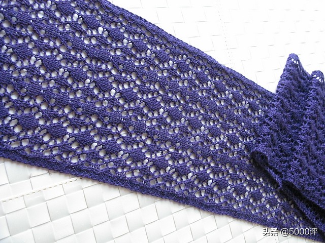 棒针编织围巾简单的,冰条线棒针围巾编织教程完整