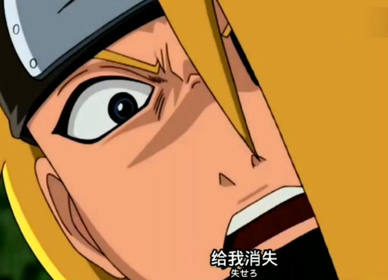 蝎第一次露出真面目迪达拉的反应,迪达拉知道蝎死后的反应