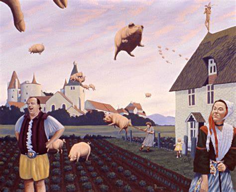 Look,Ijustsawapigflyby!猪能上天？你疯了还是我疯了