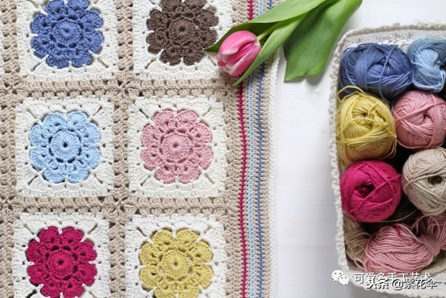 学毛线钩花一学就会简单,新手学毛线钩花