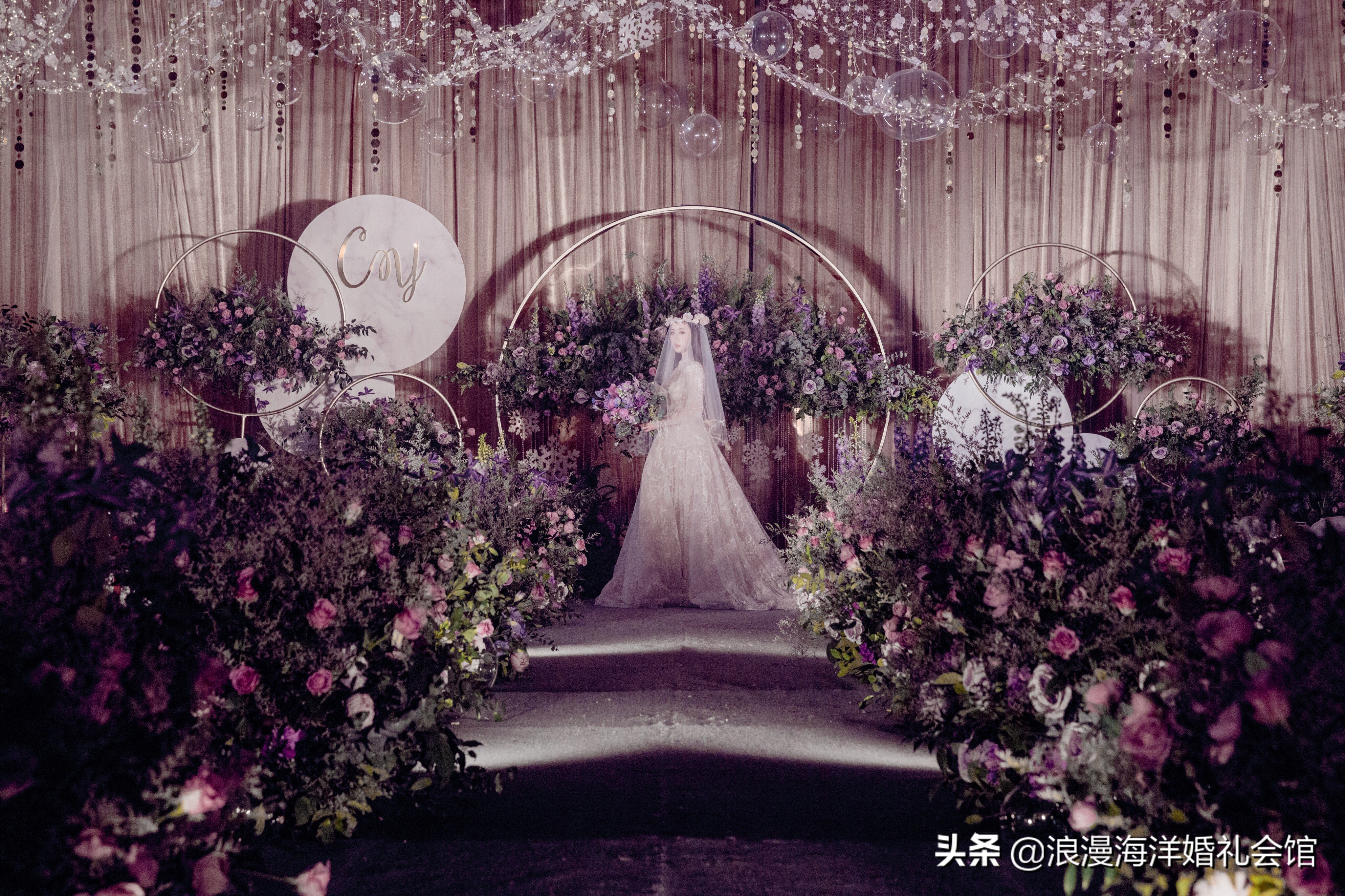 西式草坪婚礼浪漫,浪漫唯美庭院西式婚礼