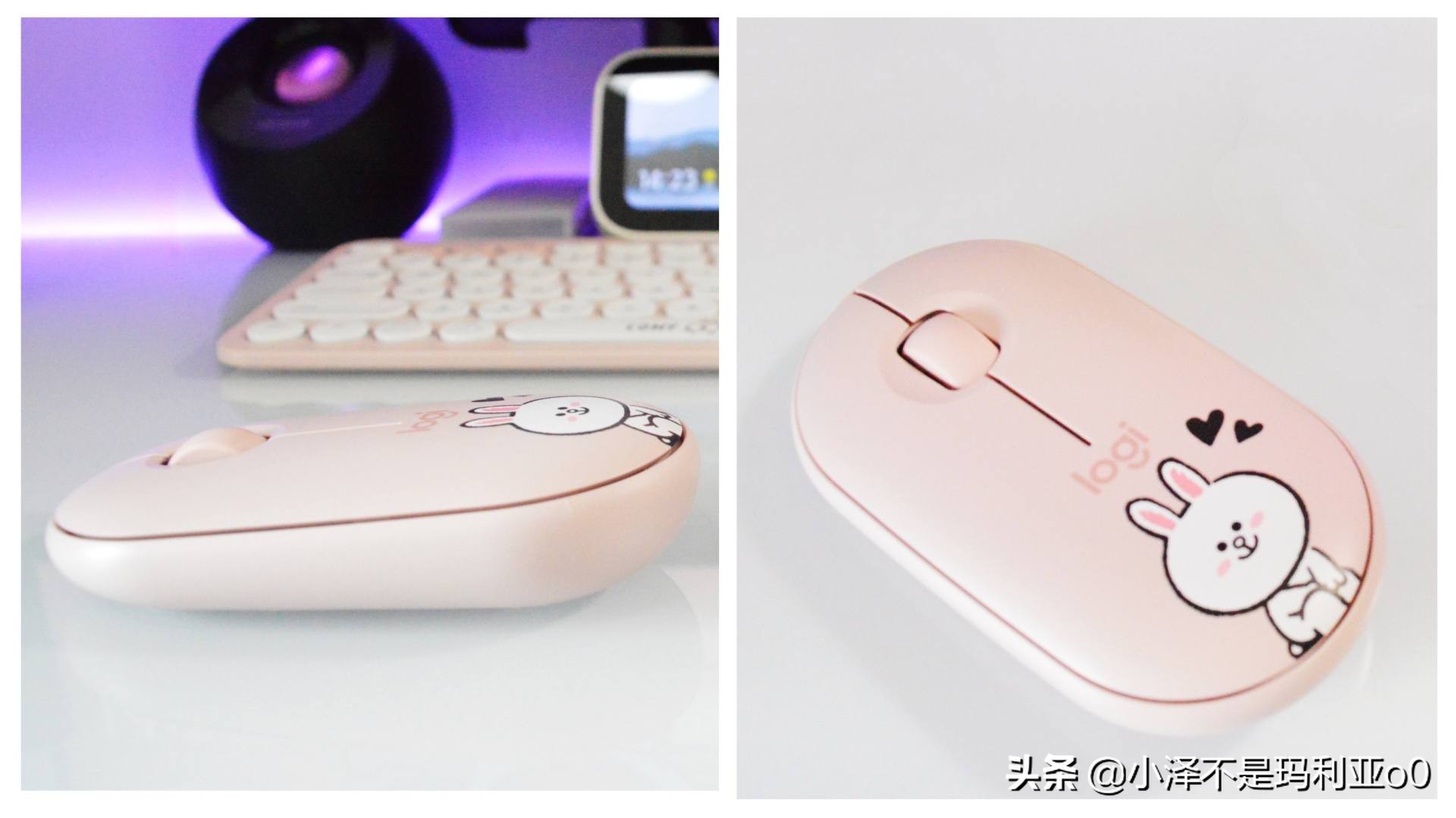 桌面好物分享学生党,罗技popkeys键盘套装