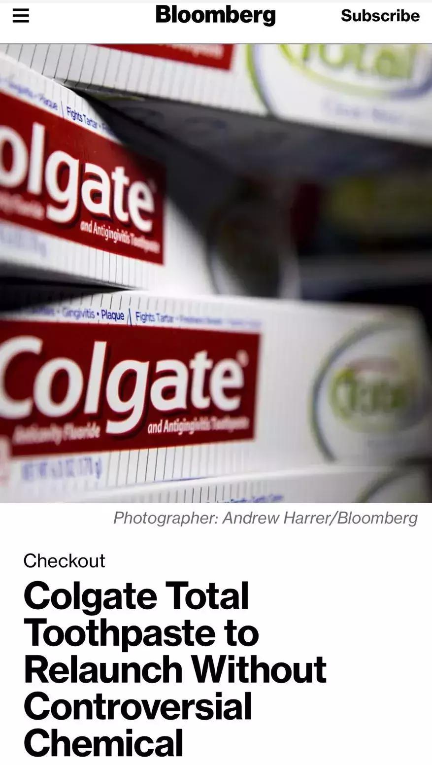 高露洁含致癌物事件,高露洁真的假的