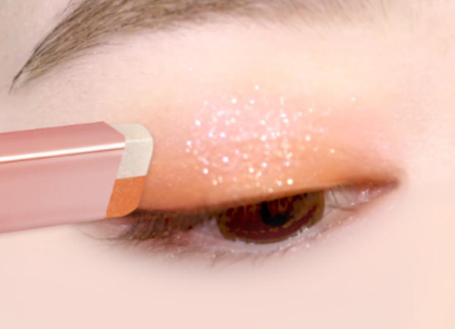 眼影盘小巧便携懒人眼影,不用刷子快速画眼影