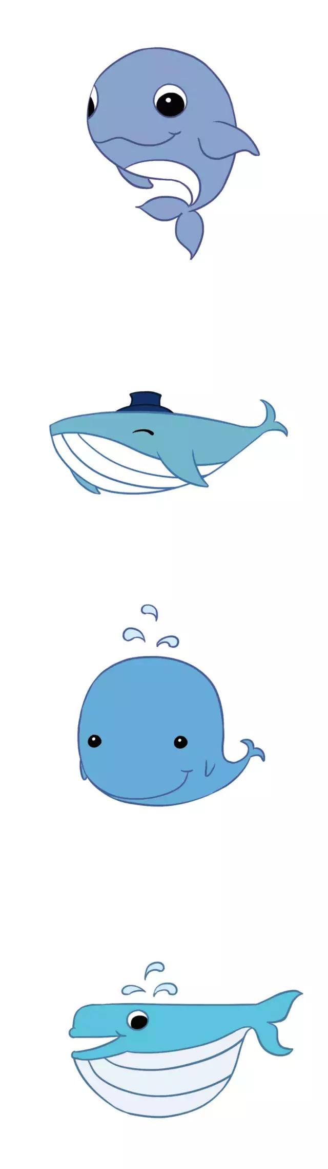 简笔画小动物100种可爱海底动物,6-12岁儿童绘画简笔画小动物