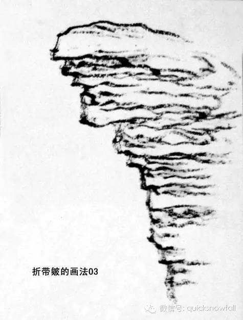 北派山水画山石画法,山水画技法山石的基本画法解析