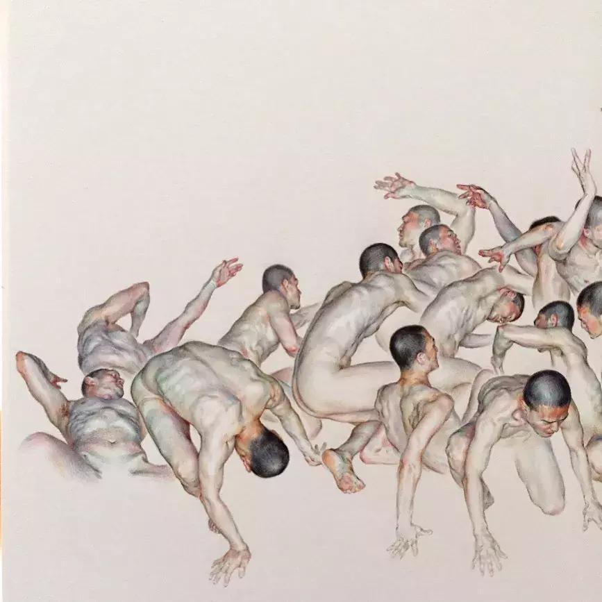 人体彩铅,人体五官彩铅