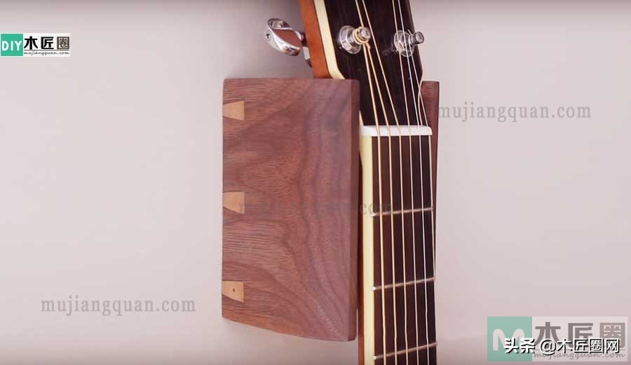 吉他架挂墙怎么做,自制吉他挂壁架尺寸