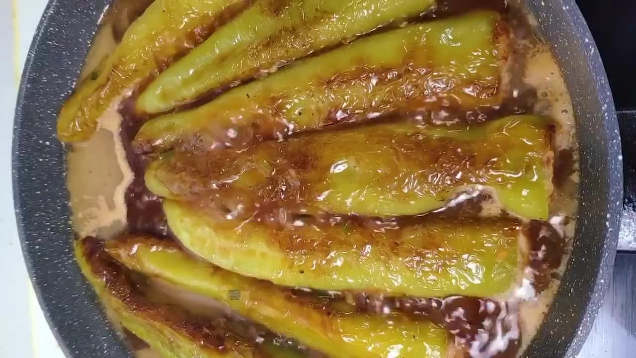 虎皮尖椒酿肉辣不辣,虎皮尖椒不油炸的做法