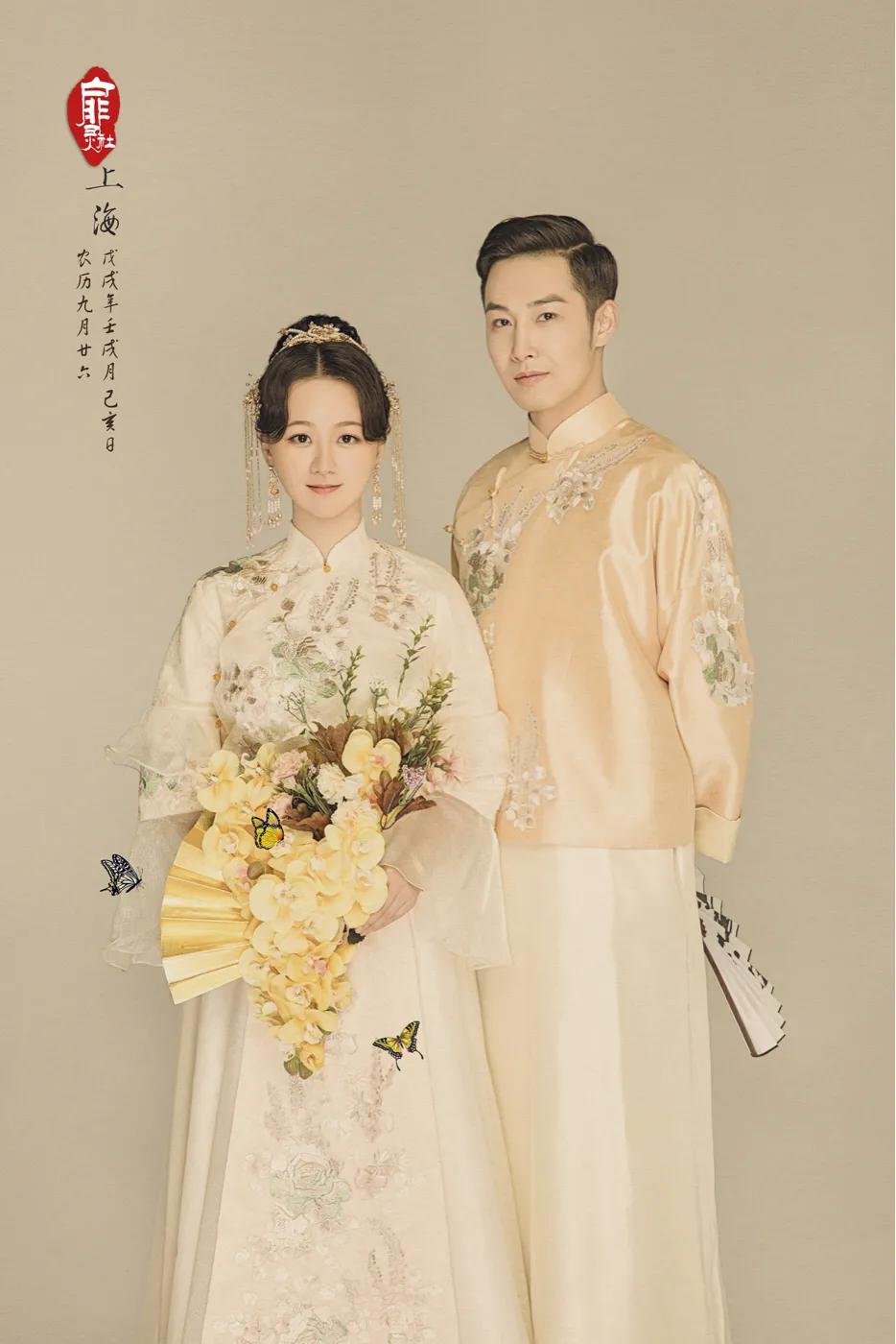 工笔画婚纱照加什么素材好看,工笔画婚纱照是怎么做出来的