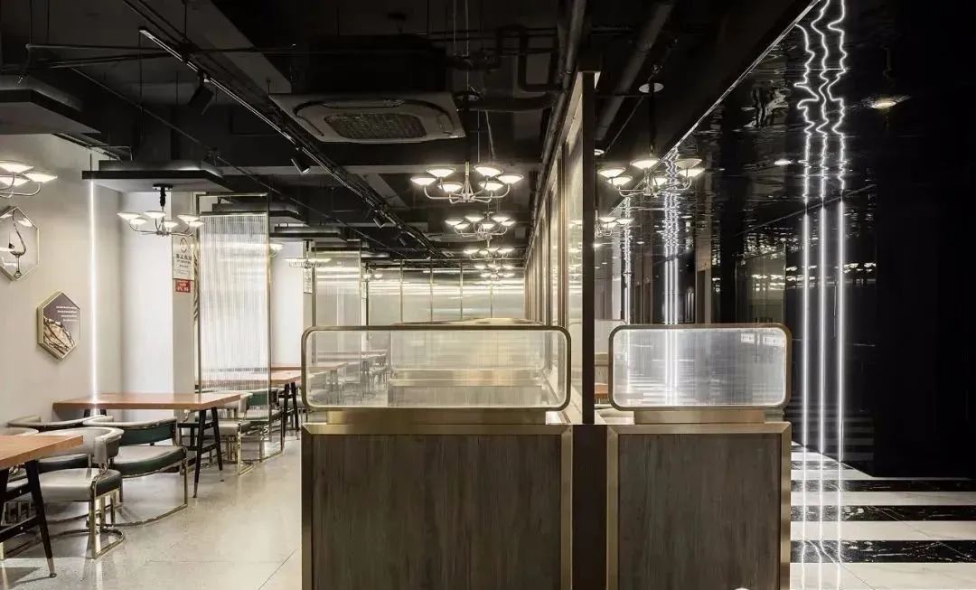 小户型奶油风客餐厅设计,咖啡餐厅设计效果图