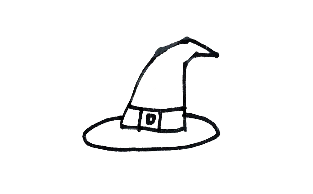 简笔画帽子怎么画最好看,冬季帽子简笔画简单又好看卡通