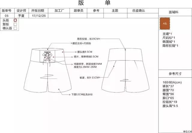 服装设计师必看：商业公司里的服装设计版单是怎样的？（收藏贴）