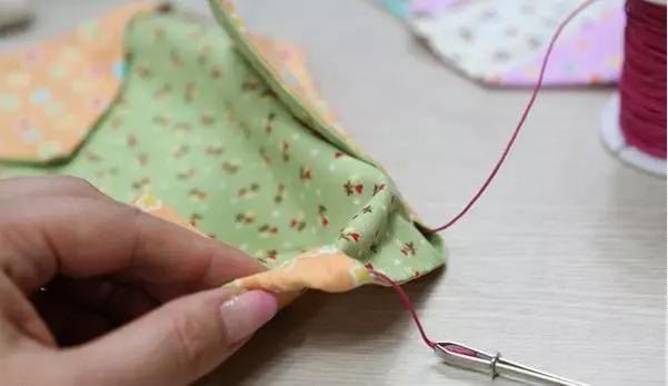 手工布艺抽绳收纳材料包,创意diy布艺抽绳钥匙包