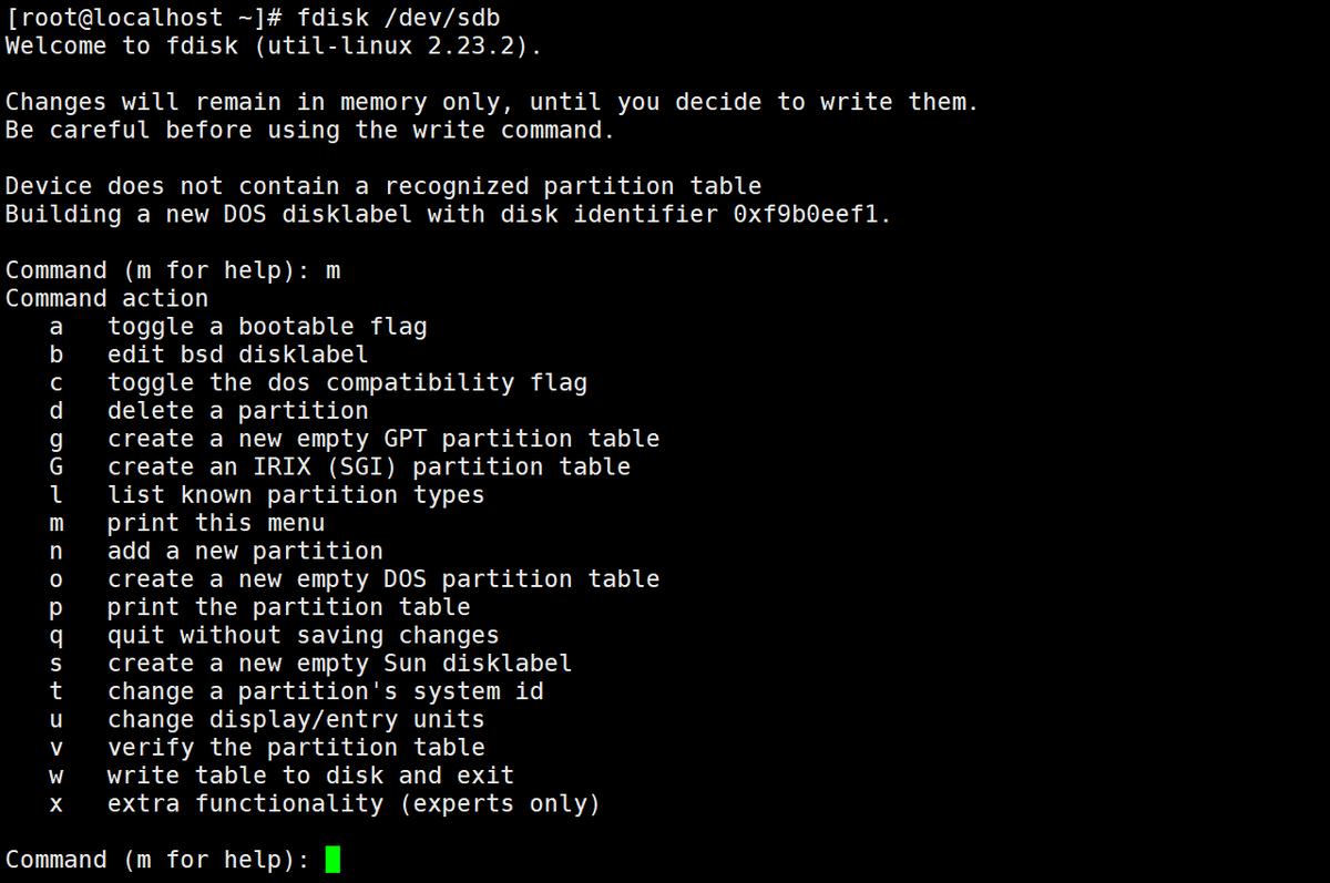 linux磁盘管理挂载方法,Linux磁盘管理