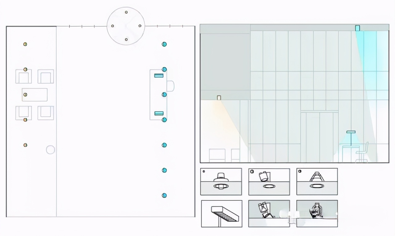 办公楼前照明灯设计,写字楼室内照明灯