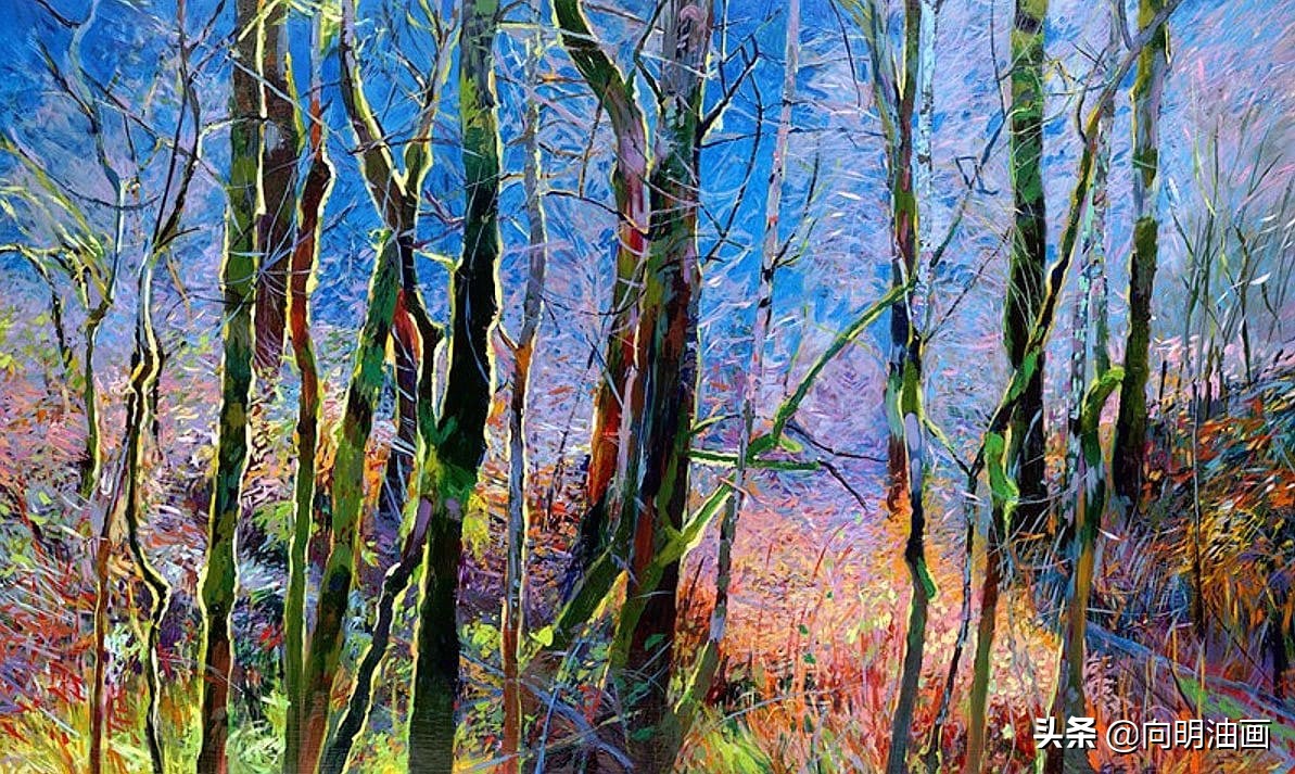美国艺术家艾伦·迪特布兰特魔法森林的叶子沙沙作响