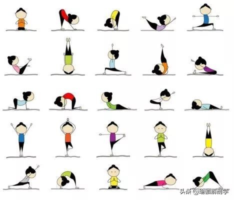 练习瑜伽小人图,瑜伽小人图简单好看