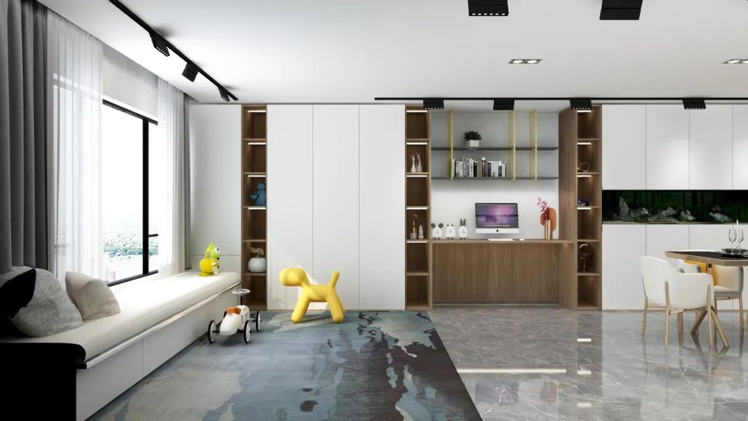 126㎡现代风|小情人的专属趣味儿空间