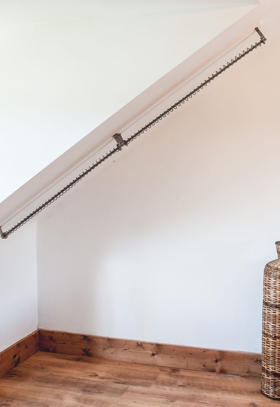 斜面屋顶做衣架,斜面墙改造衣架