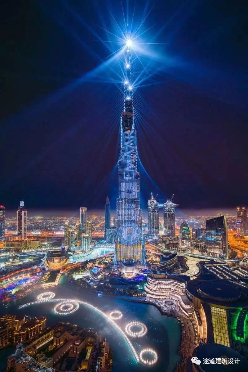 世界上最高的建筑迪拜哈利法塔,世界最高楼迪拜哈利法塔高度