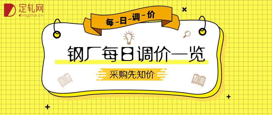 钢厂钢材行情走势预测表,钢材价格继续下跌12家钢厂下调