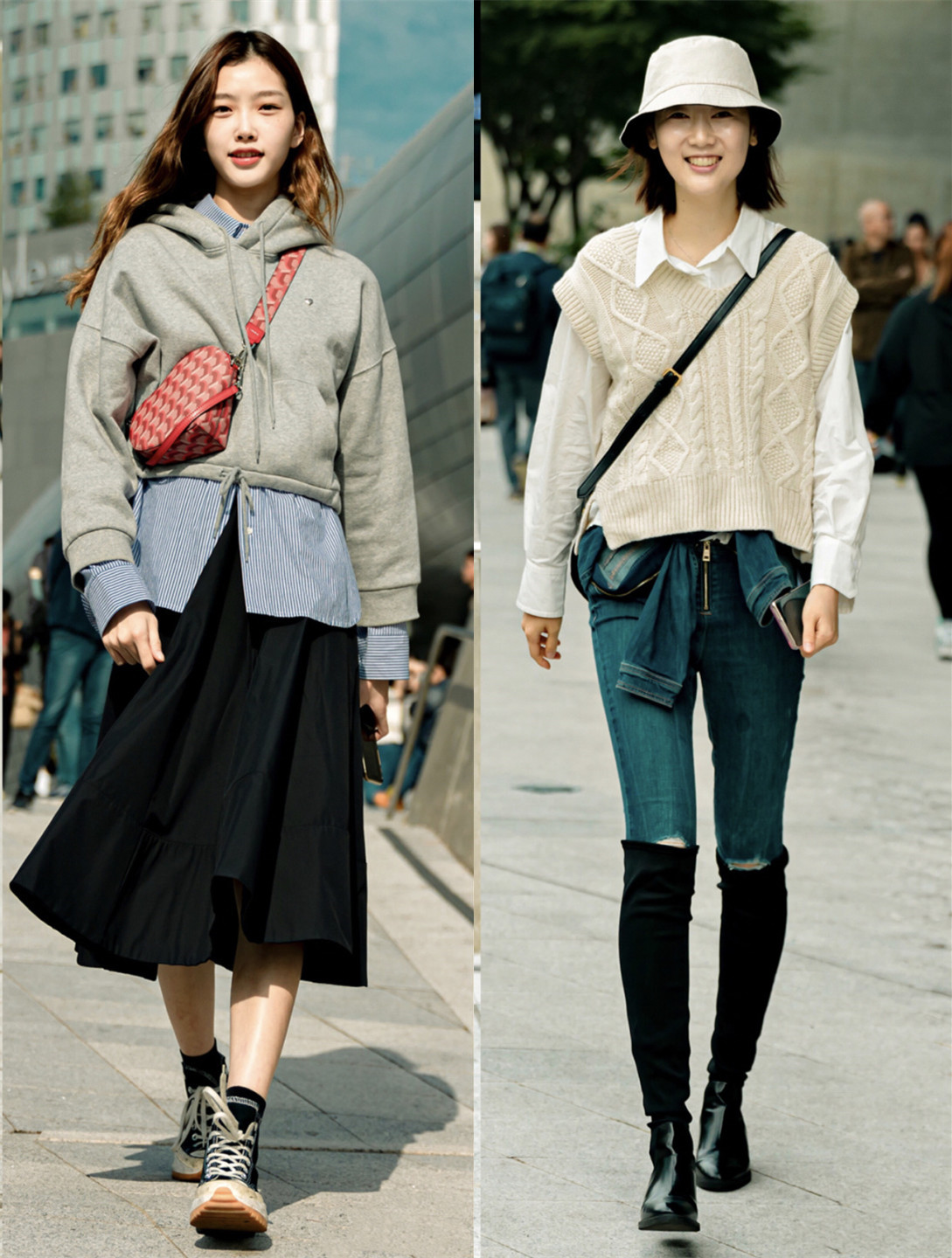 2019秋冬韩国穿衣搭配,韩国女生春夏秋冬的穿搭全过程