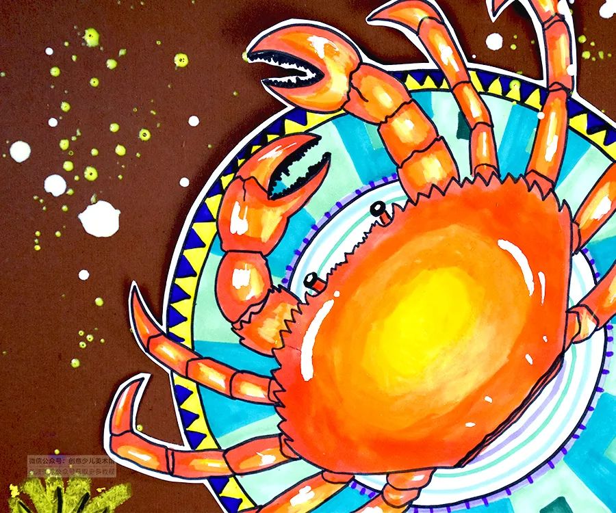 儿童画秋风落叶,儿童画教学简单6-9岁中秋