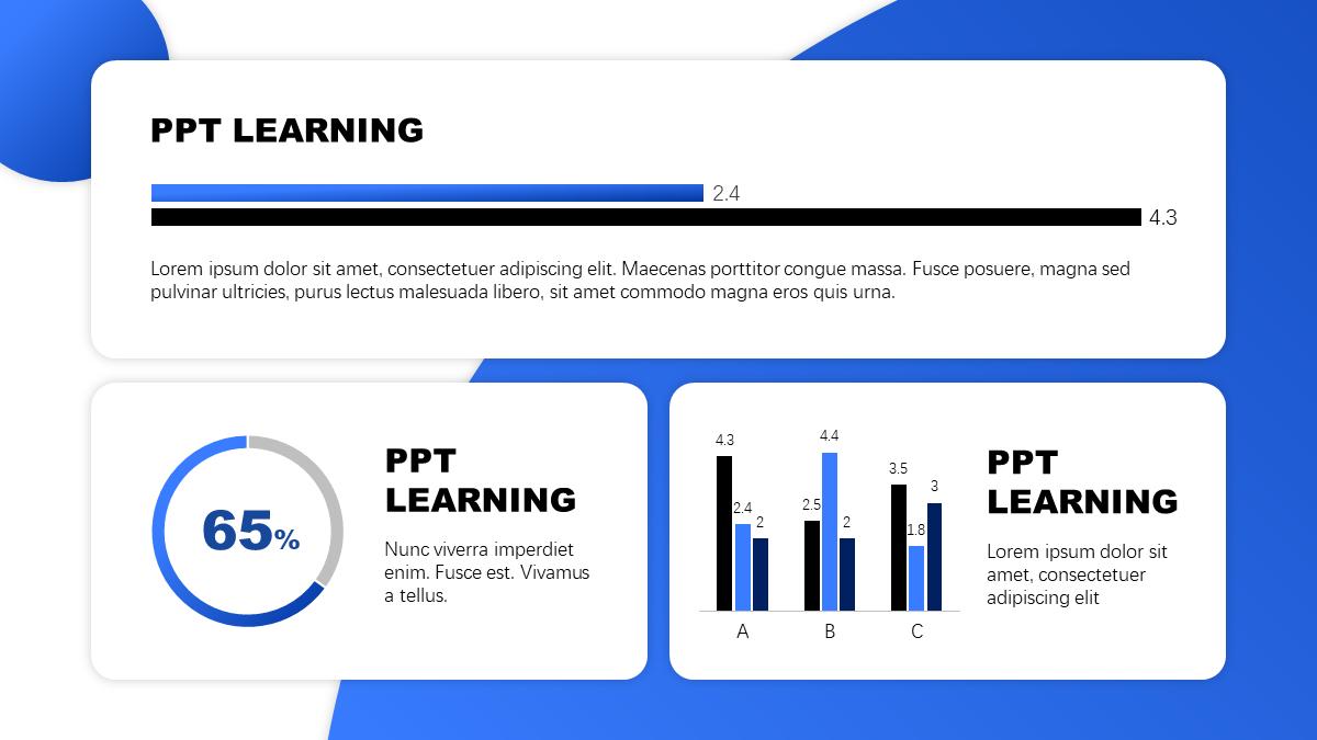 一个矩形做一个高逼格ppt,ppt蓝色科技风的矩形制作