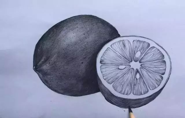 素描彩铅蔬菜画,蔬菜素描画法步骤图