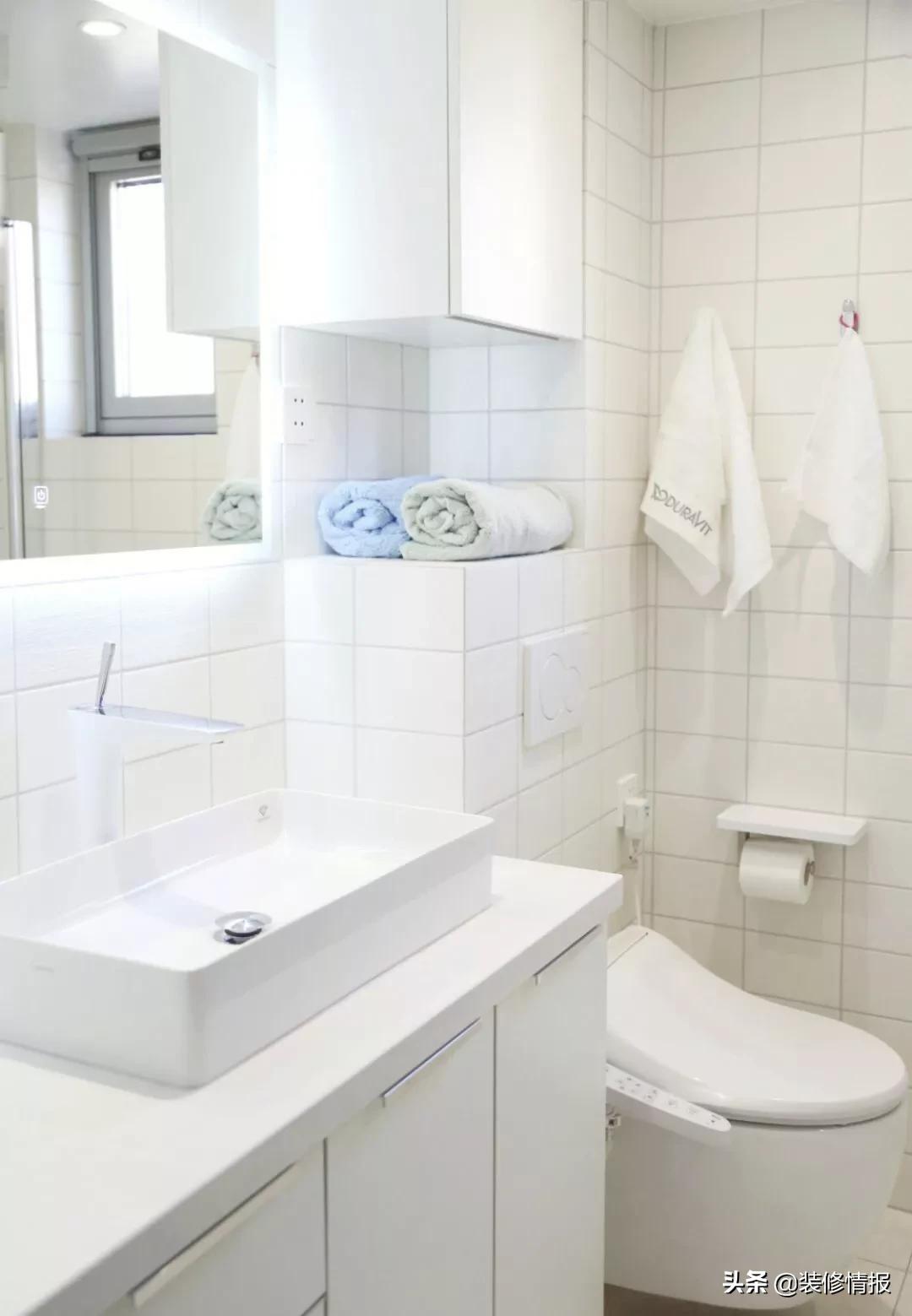 小户型卫生间平面布局最佳效果图,正方小户型卫生间设计布局