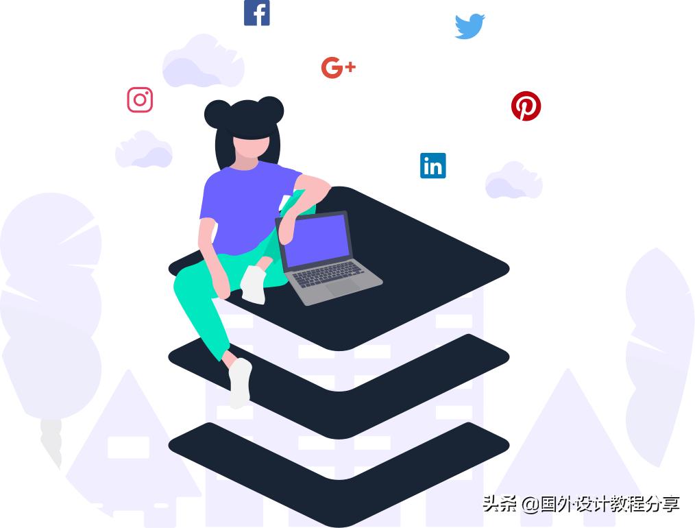 扁平矢量插画教程,矢量扁平插画怎么画