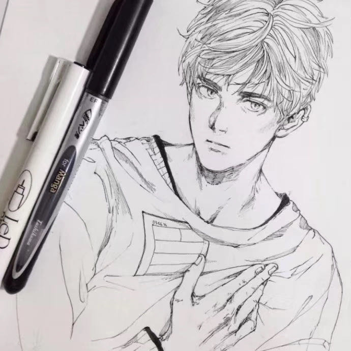 绘画素材铅笔风景图片,绘画素材人物铅笔画