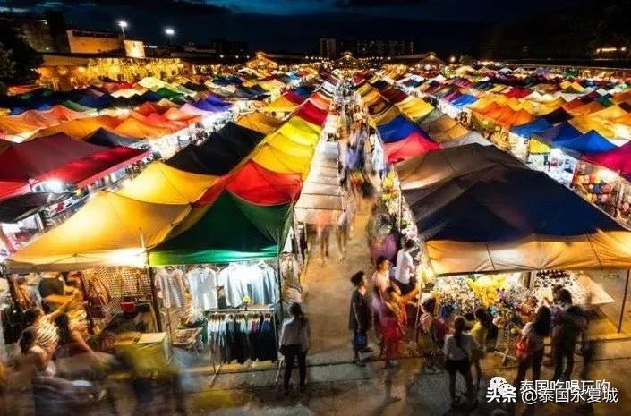 泰国小火车夜市美食攻略,泰国曼谷夜市街头美食