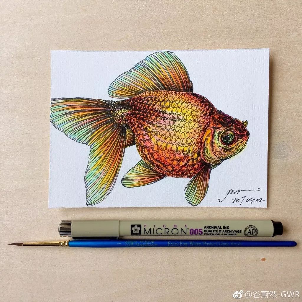 简单针管笔手绘花,简单易学针管笔手绘