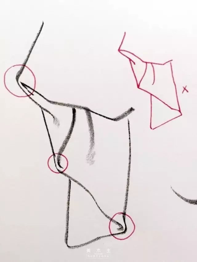 大块衣褶画法,衣褶不好看