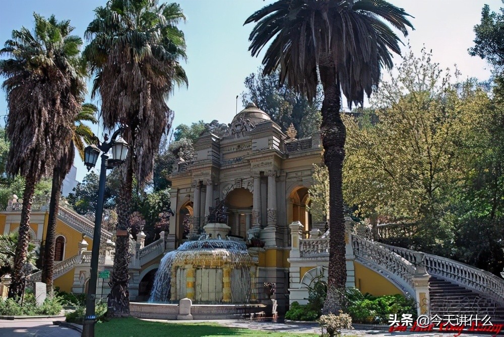 智利首都圣地亚哥美景,智利圣地亚哥鸟瞰