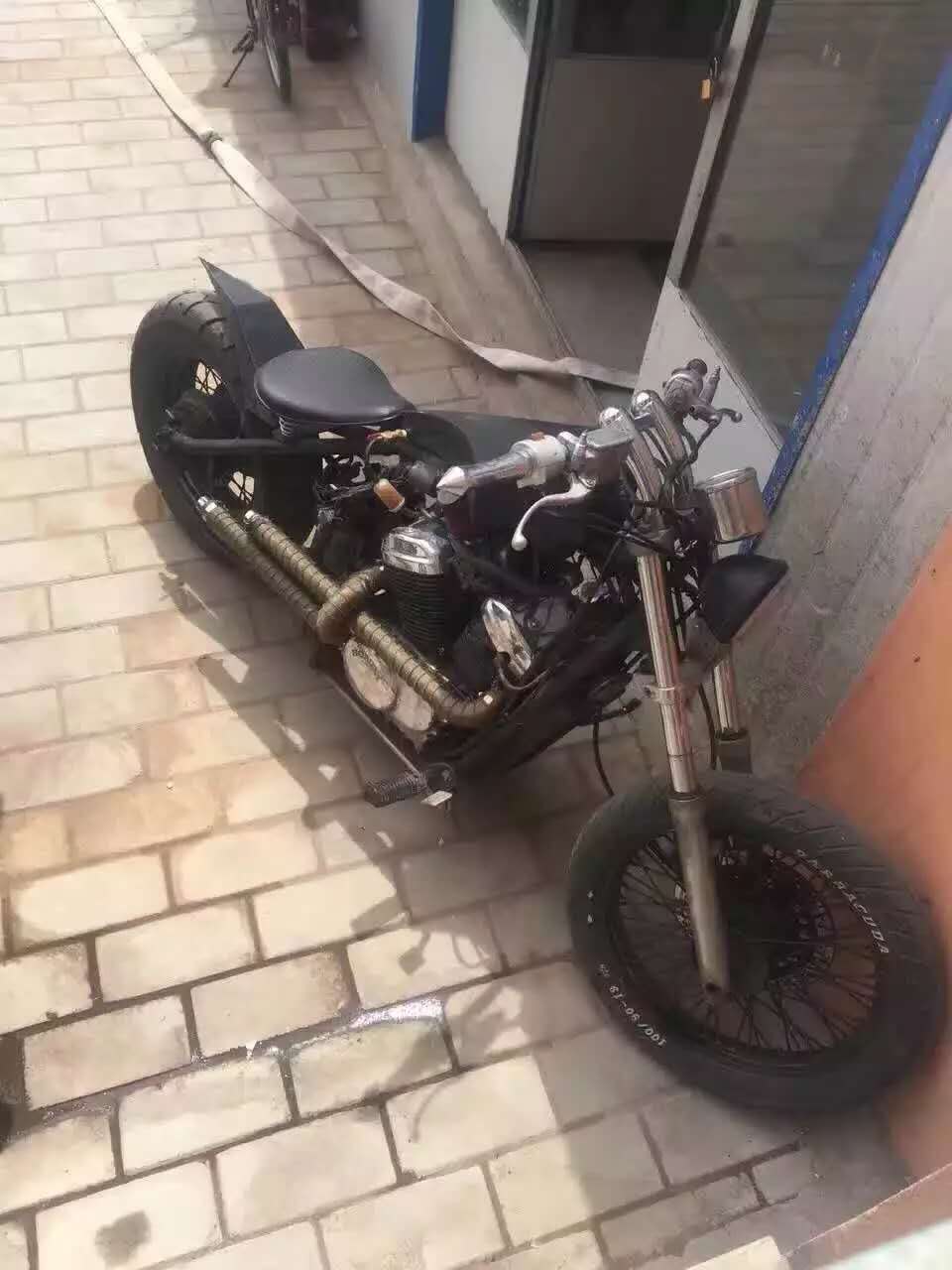 哈雷铁马400摩托车,铁马400改装案例