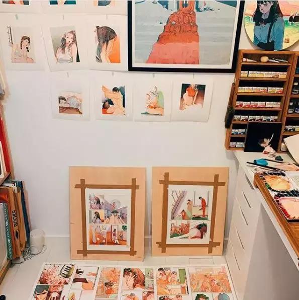 不务正业、跳钢管舞的她靠画羞羞画撩到46万粉丝，画作撩性格酷