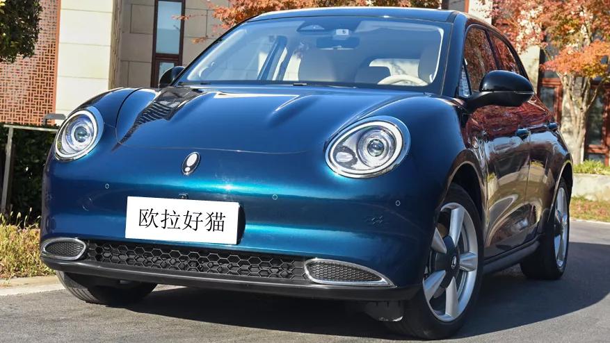欧拉好猫尊荣复古绿,欧拉好猫新能源电动汽车
