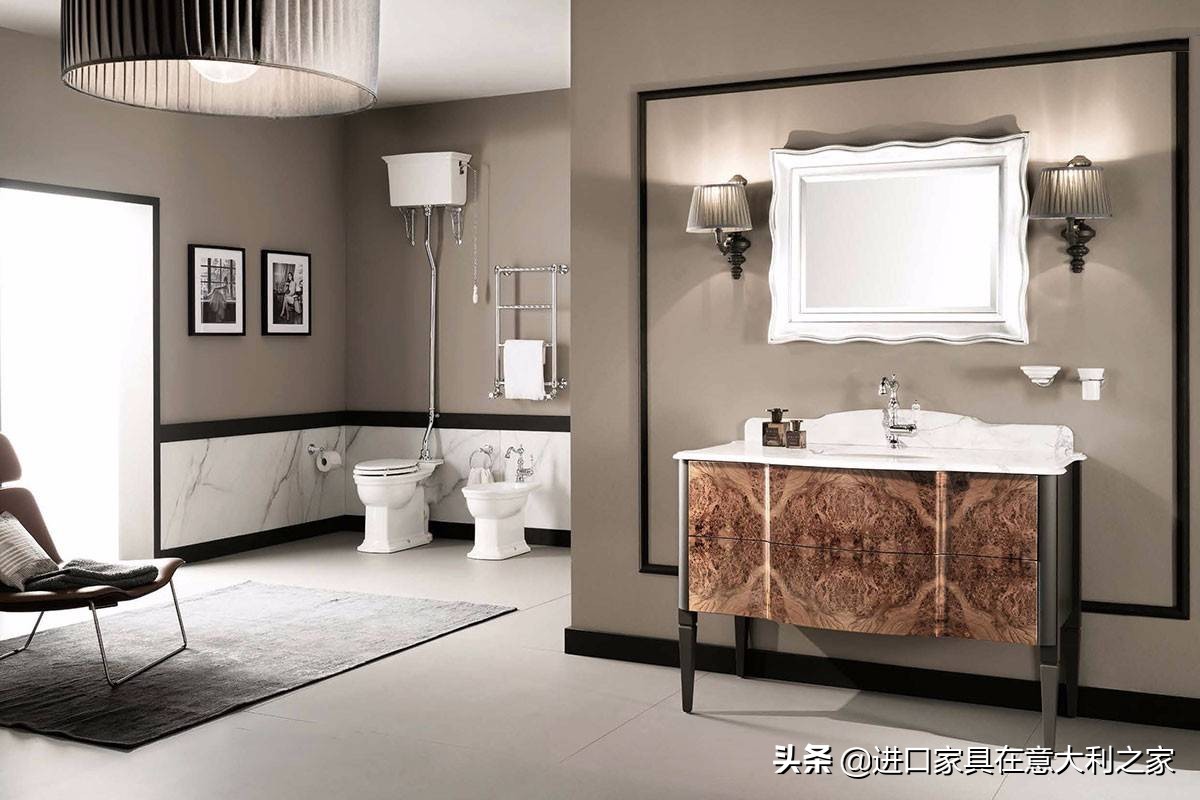 法式轻奢浴室柜最新款2023,高级灰浴室柜现代轻奢
