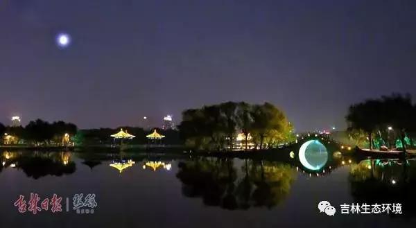 长春南湖日出图,今天的长春南湖