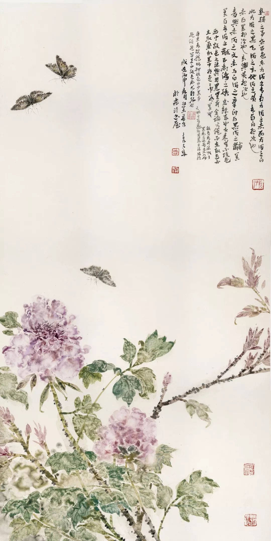 花卉好看的中国画,白描花卉临摹图片简单中国画
