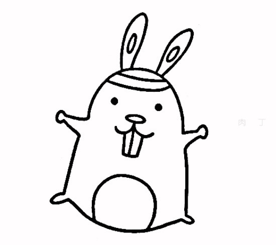 兔子的简笔画和它的特征,兔子的简笔画漂亮颜色